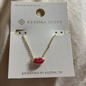 Kendra Scott Valentine’s Day Lips Necklace